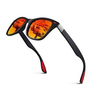 Skyline Polarized UV Protection Sunglasses Burnt Orange NEW Hiking Skiing Snow